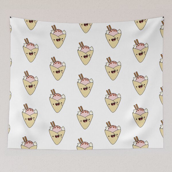 Item preview, Kawaii Strawberry Ice Cream Crepe designed and sold by kawaiilife.