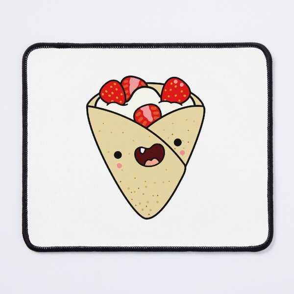 Item preview, Kawaii Strawberries and Cream Crepe designed and sold by kawaiilife.