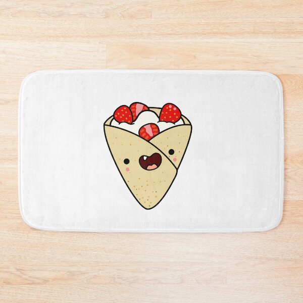 Item preview, Kawaii Strawberries and Cream Crepe designed and sold by kawaiilife.