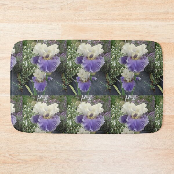 Item preview, Iris Flower Purple and White Frilly - Champagne Journey designed and sold by Sarah  Rajkotwala.