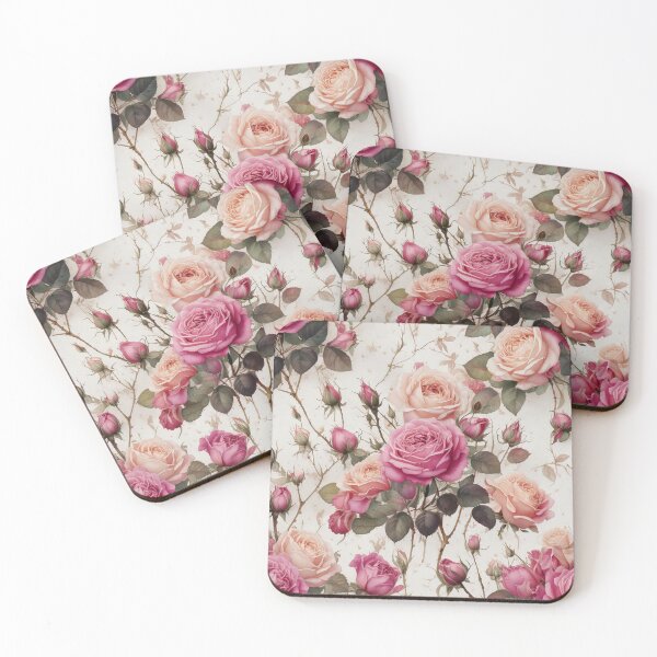 Item preview, Roses and buds in watercolor  designed and sold by Designbes.