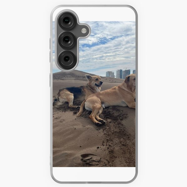 Item preview, Wild Chilean Dogs on the Dunes designed and sold by MinaBohl.