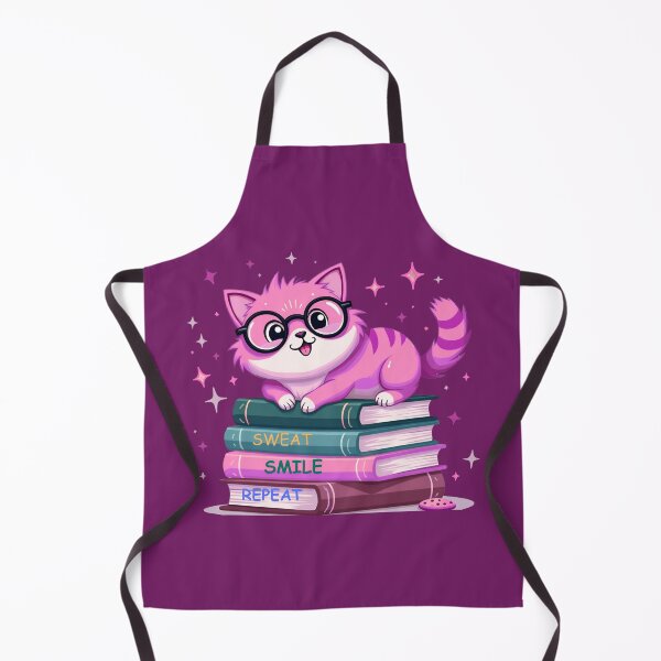 Item preview, Cute Pink Cat on Books - Study & Motivation Aesthetic designed and sold by gtrock.