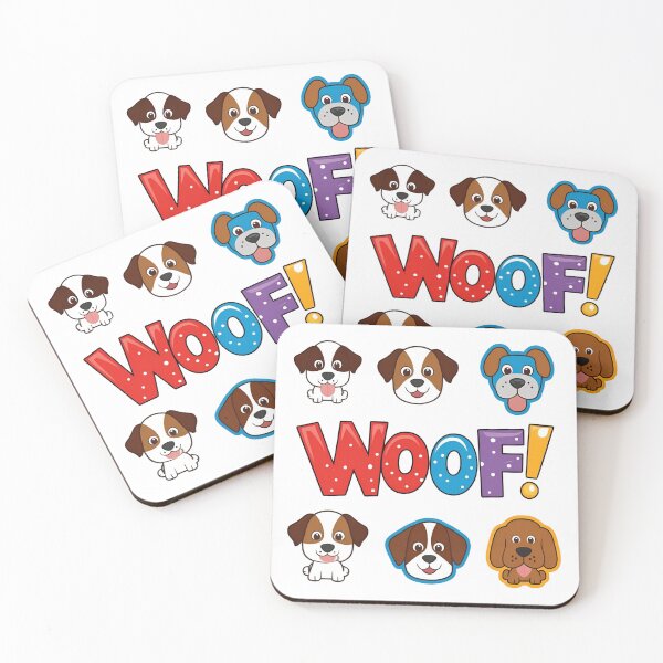 Item preview, Cute "WOOF" Cartoon Dog Design – Playful Puppy Art for Dog Lovers designed and sold by Fredster1966.