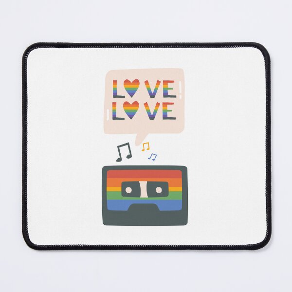 Item preview, LGBT Pride Vintage Cassette  designed and sold by ColorfullHeart.