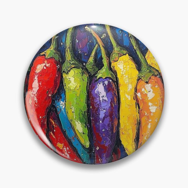 Item preview, Abstract colorful chili peppers print designed and sold by dcrc.