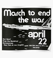 1972 March to End the Vietnam War Poster