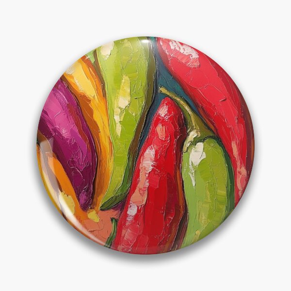 Item preview, Abstract colorful chili peppers print designed and sold by dcrc.