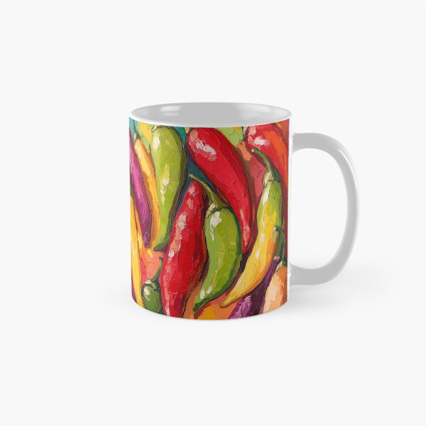 Item preview, Abstract colorful chili peppers print designed and sold by dcrc.