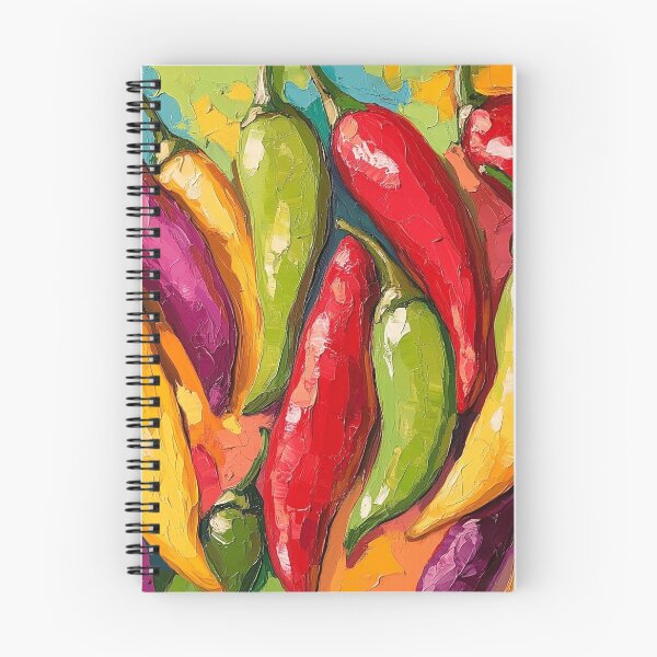 Item preview, Abstract colorful chili peppers print designed and sold by dcrc.
