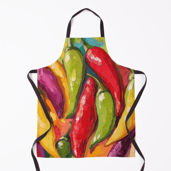 Item preview, Abstract colorful chili peppers print designed and sold by dcrc.
