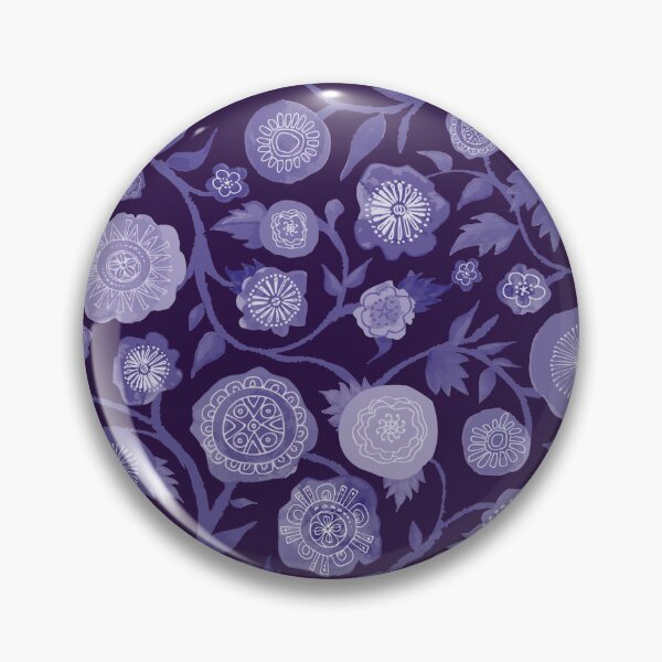 Item preview, Flower Power hand painted watercolor purple flowers designed and sold by Goddessart.