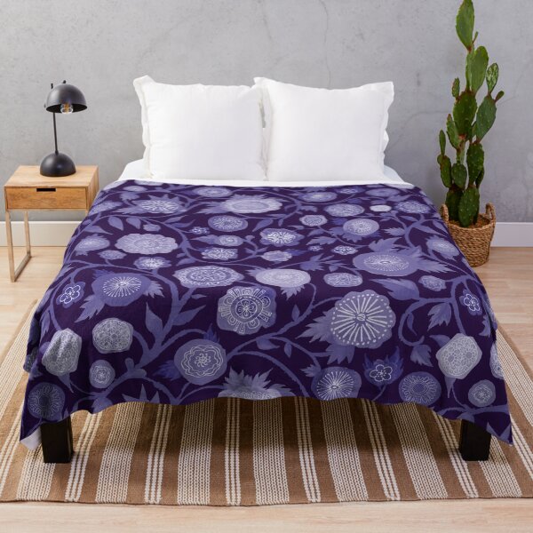 Item preview, Flower Power hand painted watercolor purple flowers designed and sold by Goddessart.