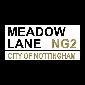 Artwork thumbnail, Notts County Meadow Lane Iconic Street Sign by DelfDesign