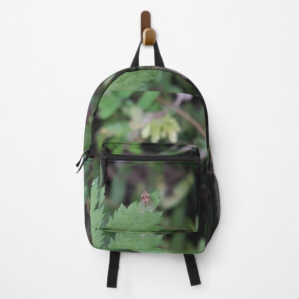 Item preview, Small Winged Animal perched on a beautiful young green leaf of a plant designed and sold by Yusuf-Design.
