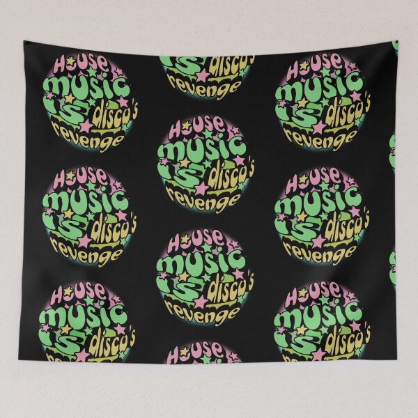 Item preview, HOUSE MUSIC  - Disco's Revenge 8 (pink/green)  designed and sold by Discothreadz.