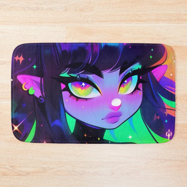 Item preview, Rainbow Sparkle Magic Anime Girl designed and sold by bubblegoth.