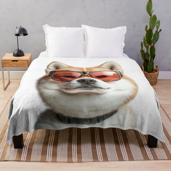 Item preview, Funny cool Akita Dog wearing sunglasses designed and sold by LazyOwlStore.