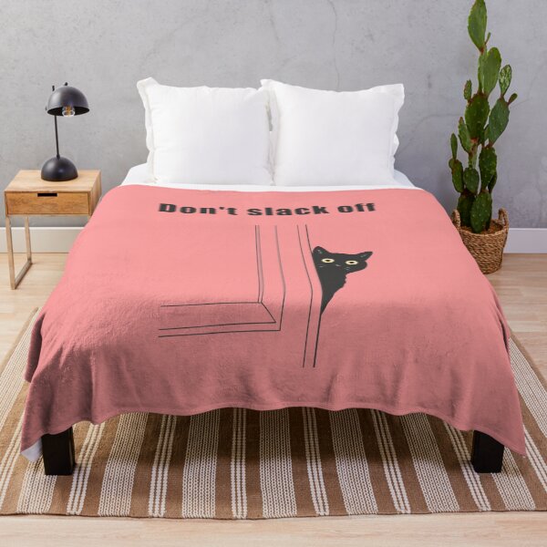 Item preview, Humorous cat art : Don't slack off Pink version designed and sold by TheGrandLordCat.