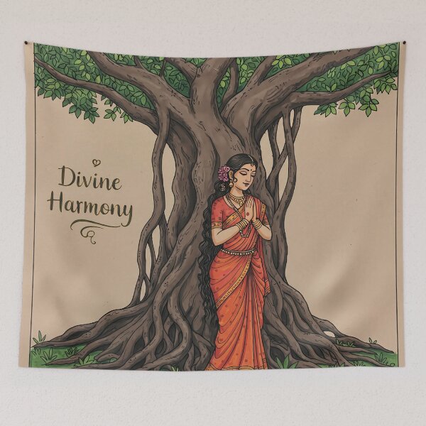 Item preview, Divine Harmony - Woman Tree designed and sold by naveen-bisht.