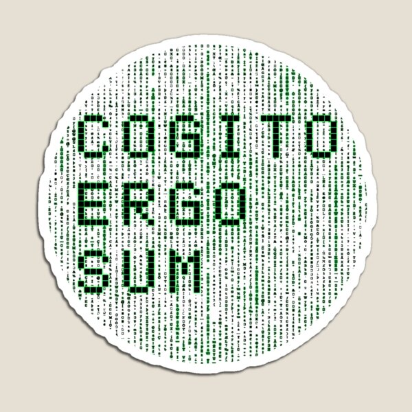 Cogito Ergo Sum Magnet