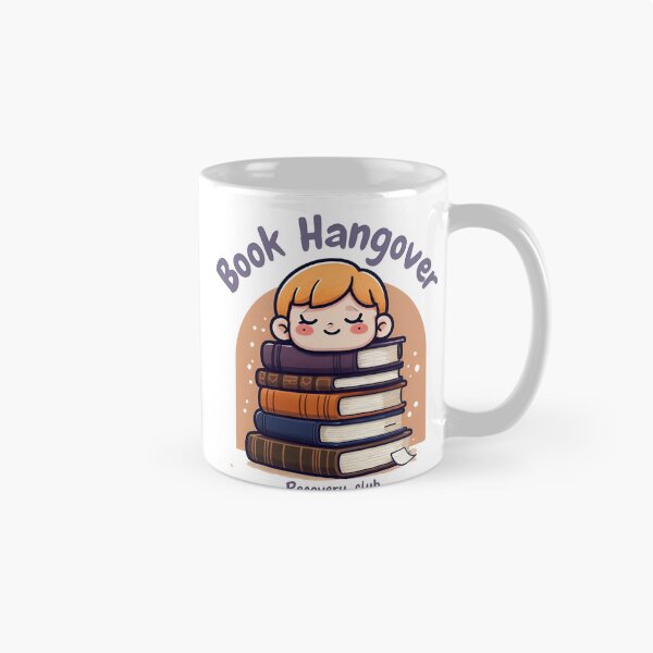 Artikelvorschau, Book Hangover Recovery Club" – Süßes und gemütliches Design für Leseliebhaber entworfen und verkauft von InsightA.