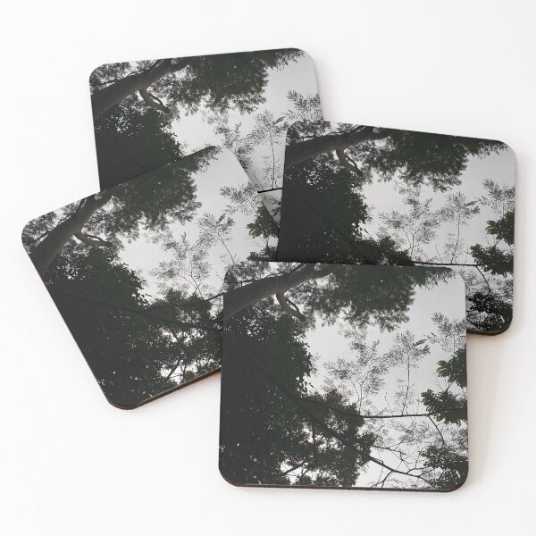 Item preview, Silhouette tree leaves and cloudy sky from a low angle. Perfect for Nature Lovers who love Mountains.  designed and sold by Yusuf-Design.