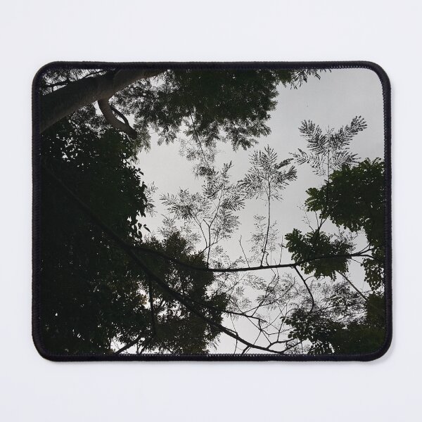 Item preview, Silhouette tree leaves and cloudy sky from a low angle. Perfect for Nature Lovers who love Mountains. designed and sold by Yusuf-Design.