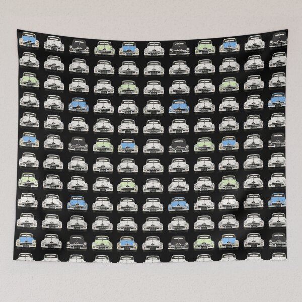 Item preview, FJ Holden Classic Front View Pattern – Retro Australian Cars Art Print designed and sold by Michael van der Hoorn.