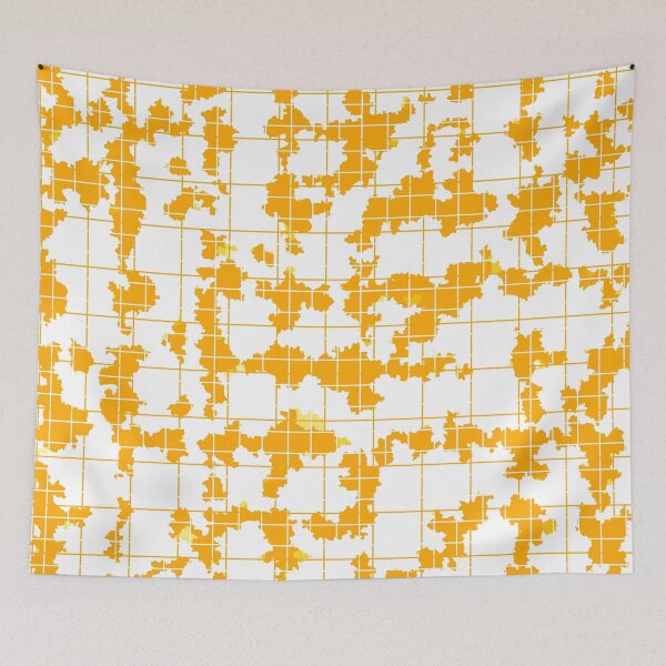Item preview, Yellow White Irregular Abstract Pattern Design  designed and sold by PatternTitan.