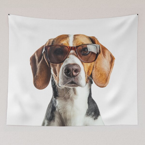Item preview, Funny cool American Foxhound Dog wearing sunglasses designed and sold by LazyOwlStore.