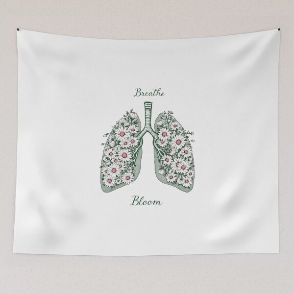 Item preview, Lung Cancer - Breathe Bloom designed and sold by queenzoid.