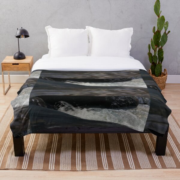 Item preview, Wallpaper Small waterfall in the river produces beautiful bubbles. designed and sold by Yusuf-Design.