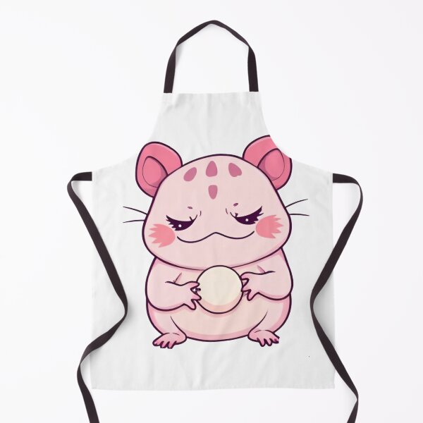 Item preview, Adorable Chubby Hamster Sticker – Cute Blush Pink Hamster Holding a Snack designed and sold by InsightA.
