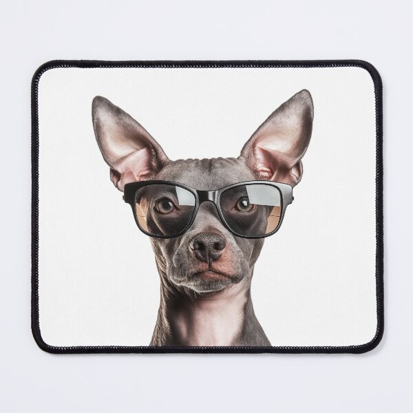 Item preview, Funny cool American hairless terrier Dog wearing sunglasses designed and sold by LazyOwlStore.