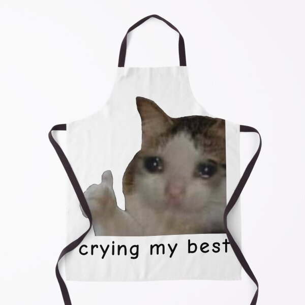 Item preview, Crying My Best - Meme Cat 2 designed and sold by aurora-borealis.