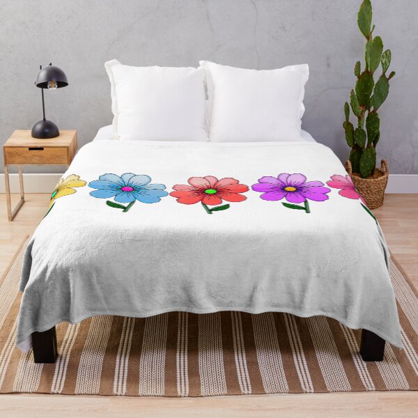 Item preview, Colorful 5 Flowers designed and sold by PatternTitan.