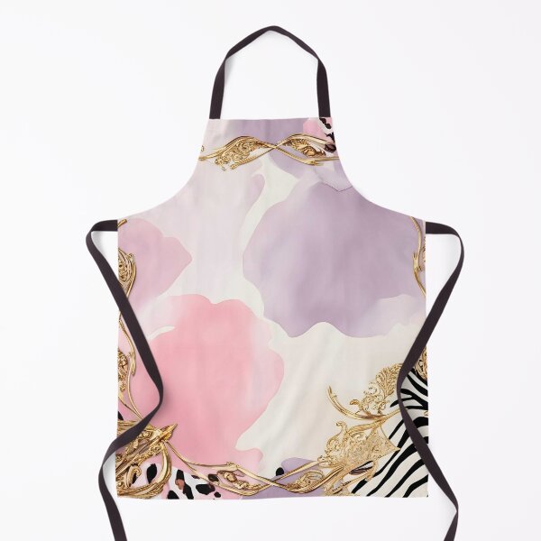 Item preview, Wild & Classy, Watercolor Dreams with a Touch of Baroque, Minimalist Gold & Pastel Abstract Art, Trendy Blush & Lilac with Golden Highlights designed and sold by Kintsugi99.