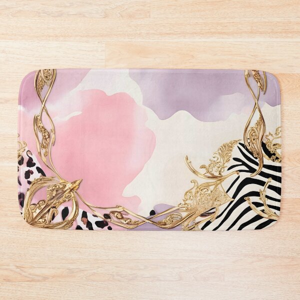 Item preview, Wild & Classy, Watercolor Dreams with a Touch of Baroque, Minimalist Gold & Pastel Abstract Art, Trendy Blush & Lilac with Golden Highlights designed and sold by Kintsugi99.