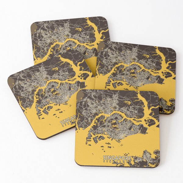Item preview, Singapore City Map - Pastel designed and sold by deMAP.