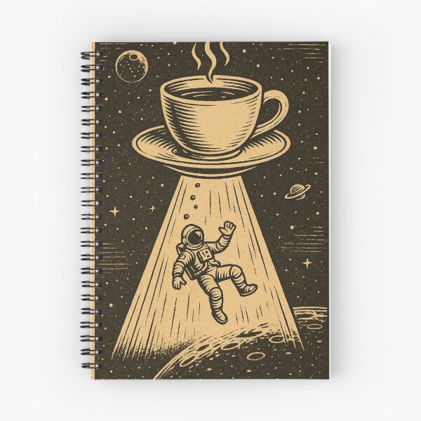 Item preview, Astronaut Abducted by Giant Coffee Cup designed and sold by Dago345.