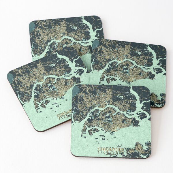 Item preview, Singapore City Map - Summer designed and sold by deMAP.