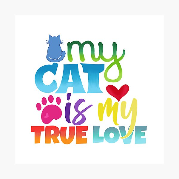 Item preview, Cat True Love designed and sold by Art-by-Nessa.