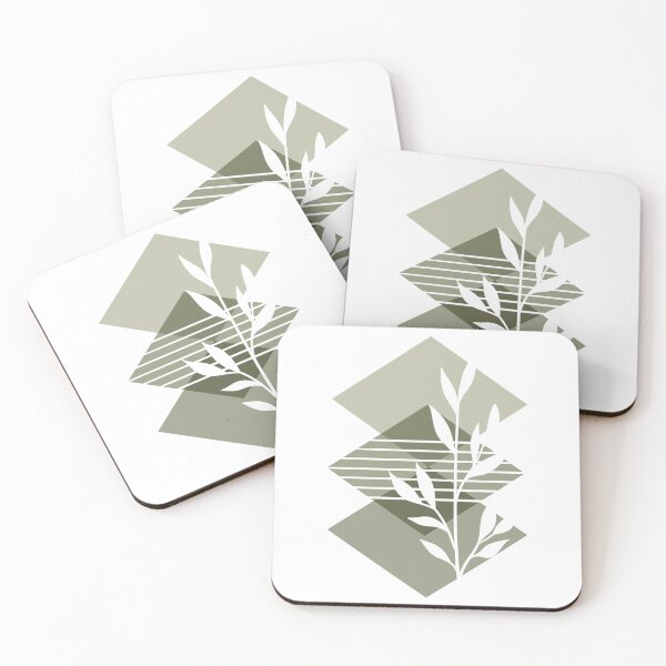 Item preview, Geometric Triangles with Stripes and Botanicals designed and sold by Pattern&Pixel.