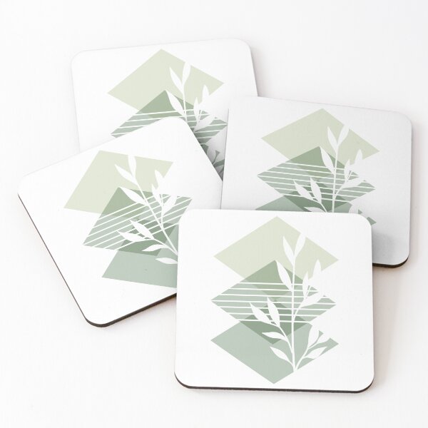 Item preview, Minimalist Triangle & Botanical Line Art designed and sold by Pattern&Pixel.