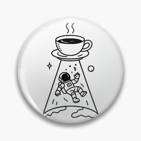 Item preview, Minimalist UFO Coffee Abduction designed and sold by Dago345.