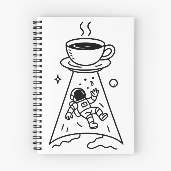 Item preview, Minimalist UFO Coffee Abduction designed and sold by Dago345.