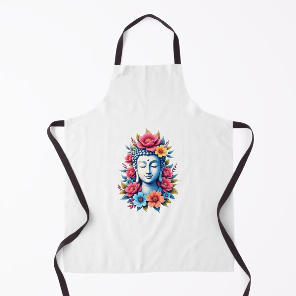 Item preview, spiritual art,  buda with  vibrant flowers designed and sold by nicnacc.