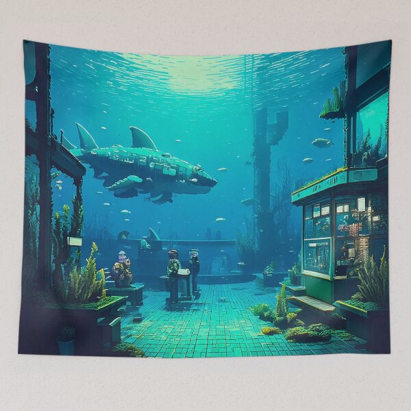 Item preview, Submerged Metropolis designed and sold by AleTot.
