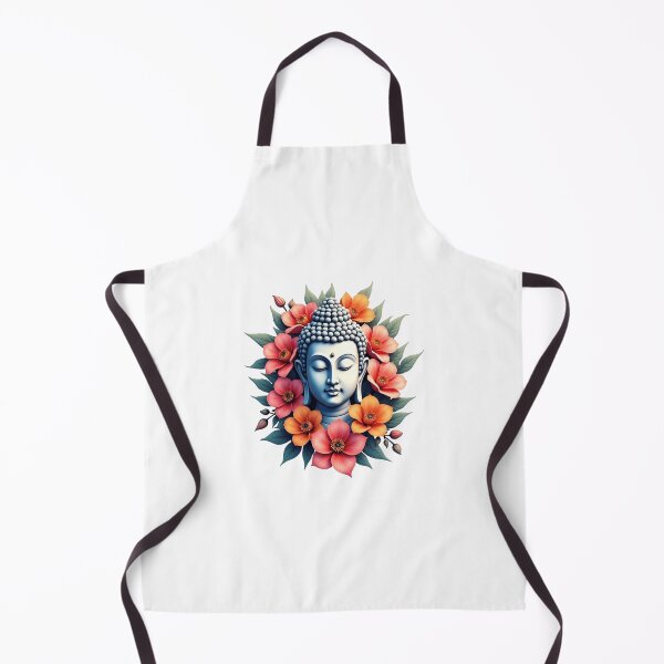 Item preview, spiritual art,  beautiful buda with  vibrant flowers designed and sold by nicnacc.